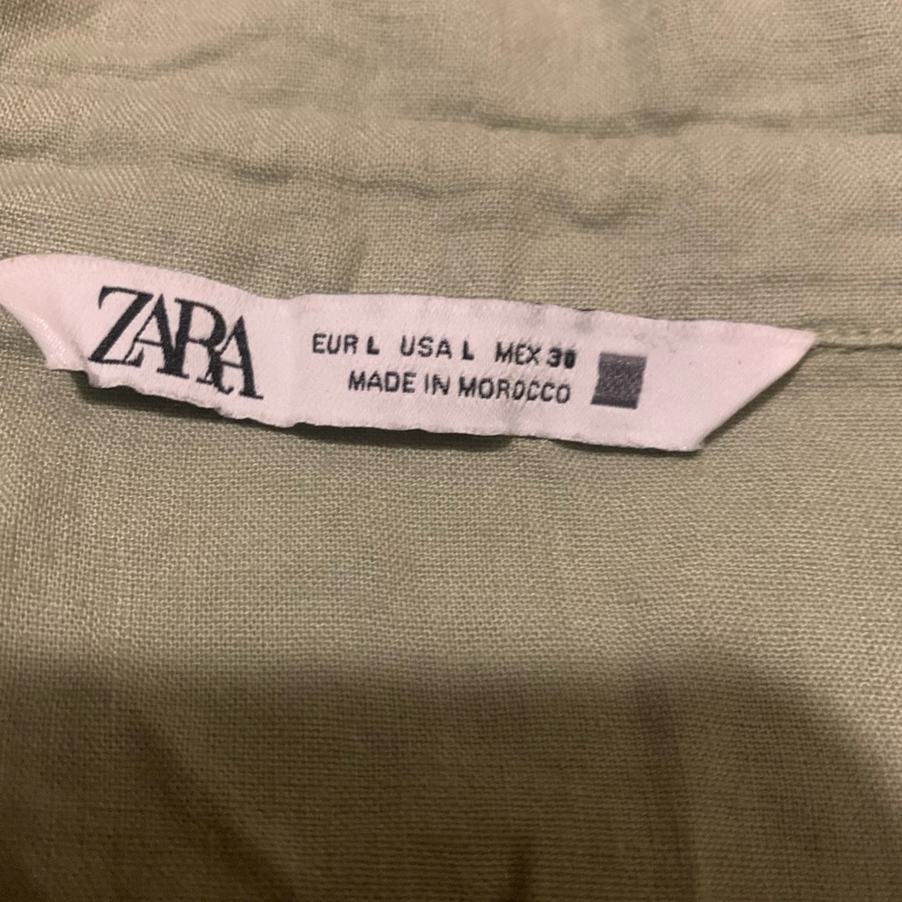 Zara Khaki Green Top - Picture 7 of 8
